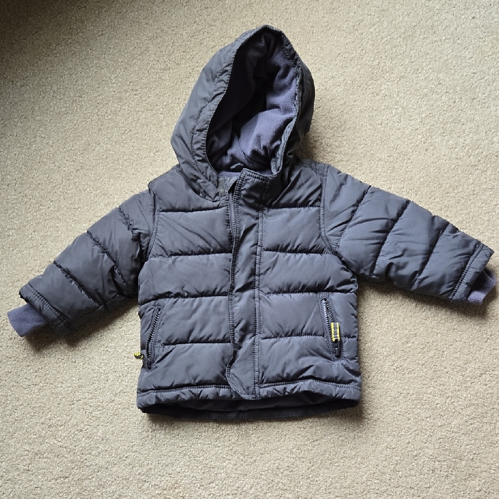 Old Navy Toddler Hooded Puffer Jacket - Charcoal